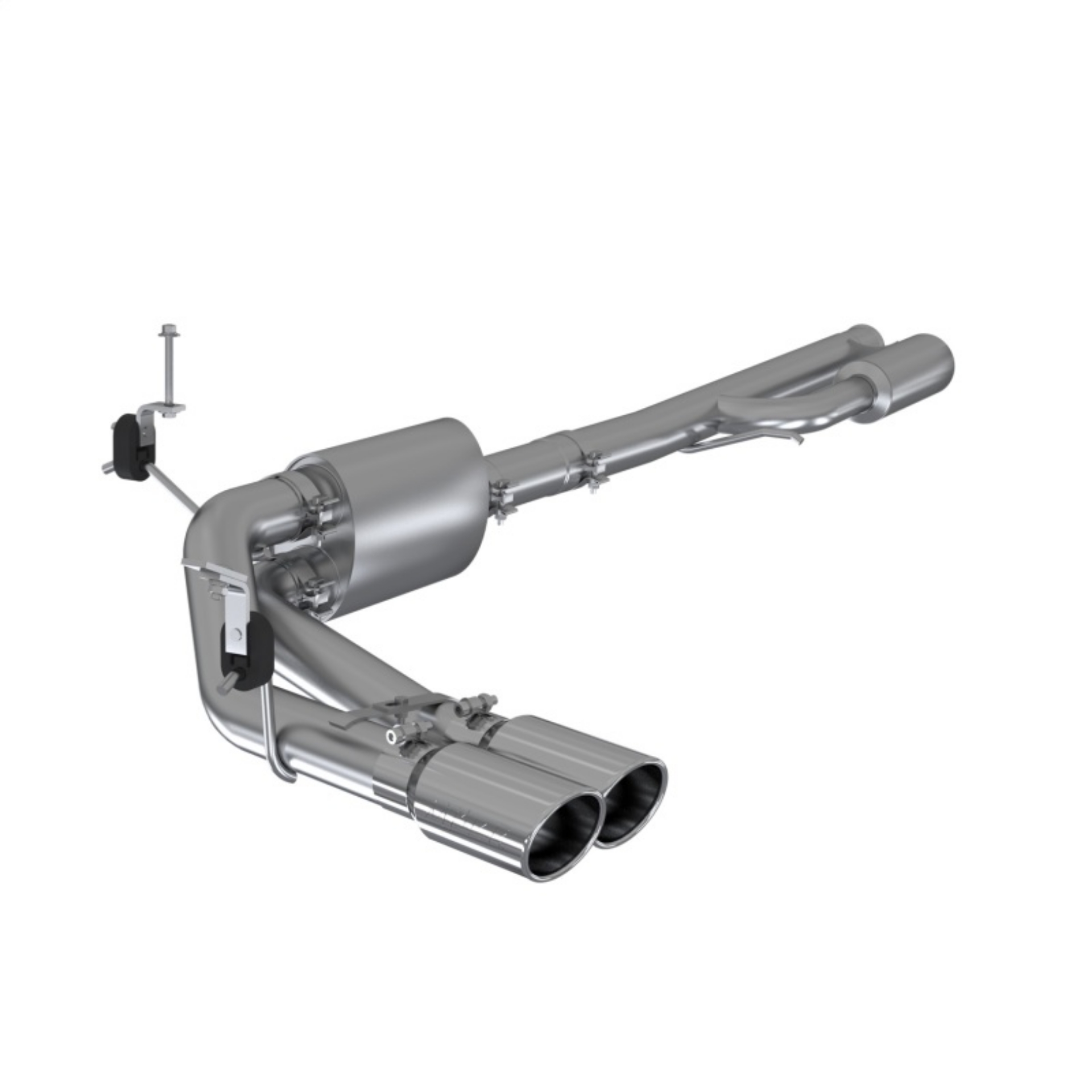 Picture of MBRP 2019+ Chevrolet Silverado 1500 4-5L-5-3L Pre-Axle Dual Side Exit w- 4in OD Tip - AL