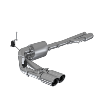 Picture of MBRP 2019+ Chevrolet Silverado 1500 4-5L-5-3L Pre-Axle Dual Side Exit w- 4in OD Tip - AL