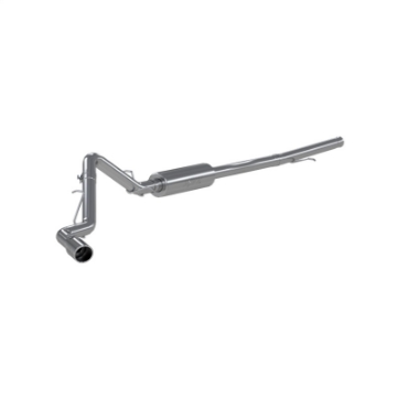 Picture of MBRP 2019+ Chevrolet-GMC Silverado & Sierra 1500 3inch Cat Back Single Side Exit Aluminized Exhaust