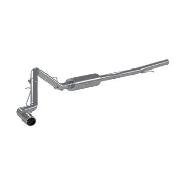 Picture of MBRP 2019+ Chevrolet-GMC Silverado & Sierra 1500 3inch Cat Back Single Side Exit Aluminized Exhaust