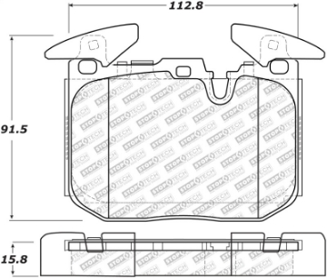 Picture of Stoptech 12-18 BMW 228i-230i-320i-238i Street Select Brake Pads With Hardware- Front