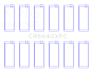 Picture of King Engine Bearings BMW M20 & M50 2-0L-2-5L-2-7L Coated Performance Rod Bearing Set