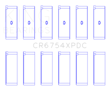 Picture of King Toyota 2JZGE 2JZGTE 24v Size Standard - Predoweled for Alum Rods Performance Rod Bearing Set