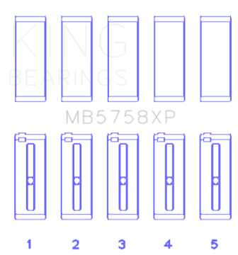 Picture of King Engine Bearings Peugeot EP6 1-6L-BMW N14B16C Main Bearing Set - Size STD