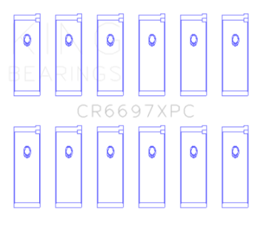 Picture of King Engine Bearings Nissan RB25DET-RB26DETT 24V pMaxKote Performance Rod Bearing Set - Size STD