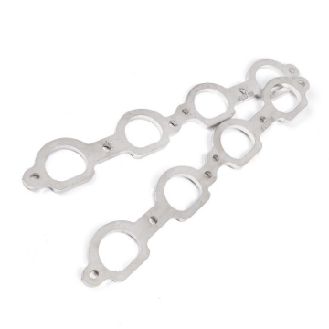 Picture of Stainless Works Chevrolet LS7 D-Port Shaped Header 304SS Exhaust Flanges 1-7-8in Primaries