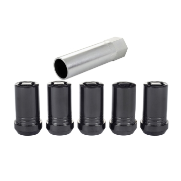 Picture of McGard Wheel Lock Nut Set - 5pk- Cone Seat Tuner M14X1-5 - 22mm Hex - 1-648in OAL - Black
