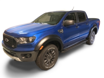 Picture of Bushwacker 2019 Ford Ranger Supercrew Extend-A-Fender Style Flares 4pc - Black