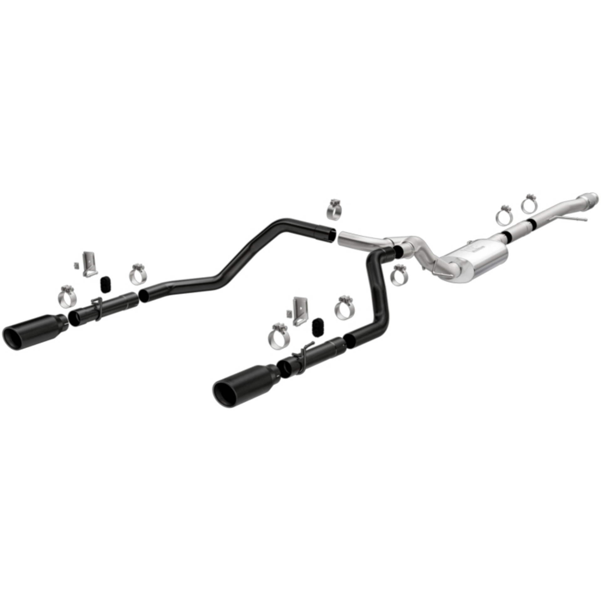 Picture of MagnaFlow 2019 Chevy Silverado 1500 V8 5-3L-V6 4-3L Street Series Dual Exit Exhaust w- Black Tips
