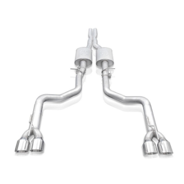 Picture of Stainless Works 15-19 Dodge Challenger 6-2L-6-4L Hemi 3in Redline Catback X-Pipe w-4in Quad Tips