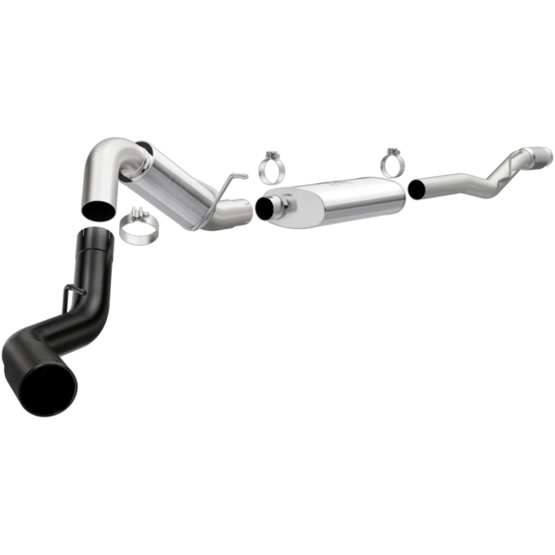 Picture of MagnaFlow 14-18 Chevrolet Silverado 1500 4in Single Exit Stainless Steel Cat-Back Exhaust w-Blk Tip