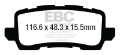 Picture of EBC 2018+ Honda Odyssey 3-5L Greenstuff Rear Brake Pads
