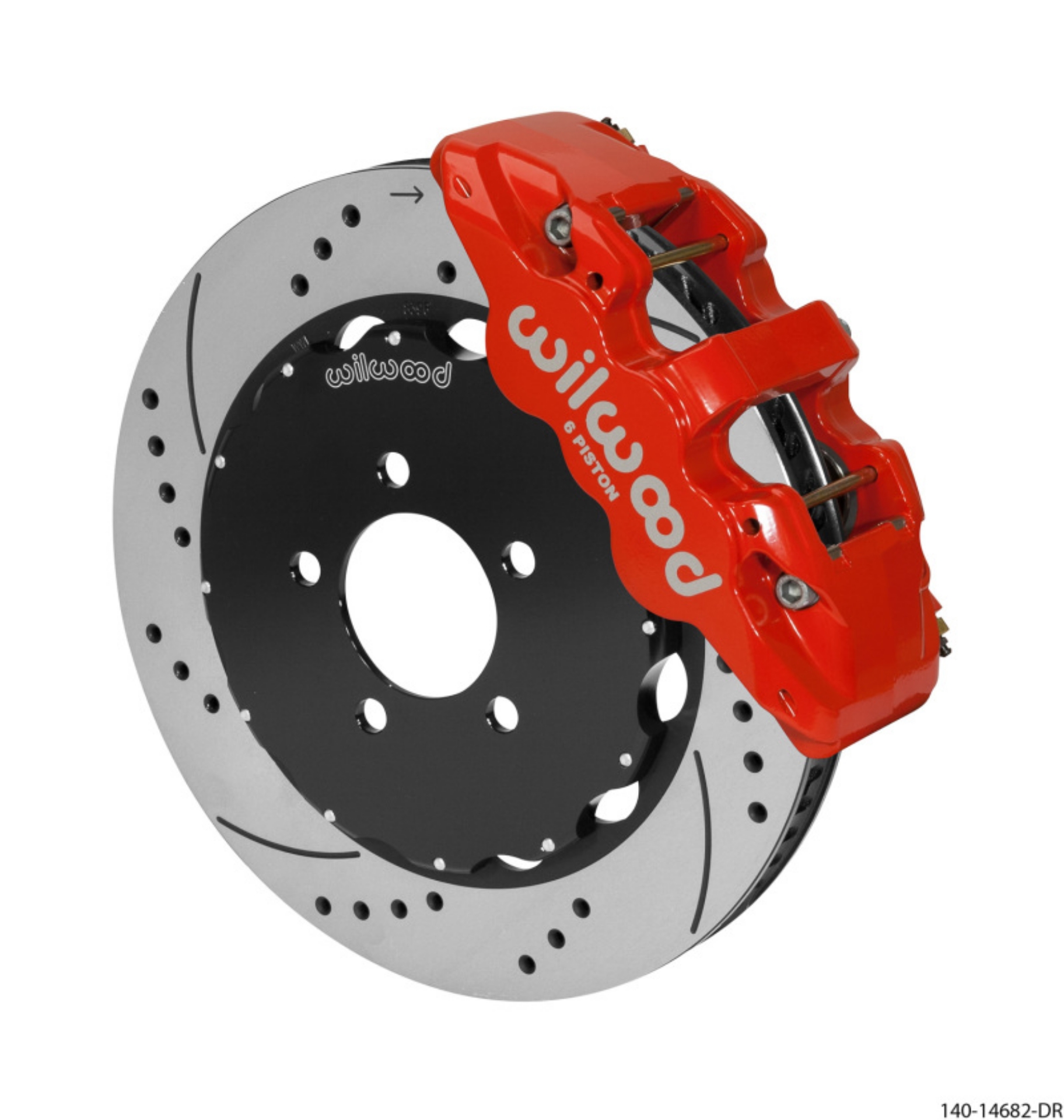 Picture of Wilwood AERO6 Front Big Brake Kit 14-00in Red 03-11 Crown Victoria