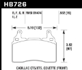 Picture of Hawk 10-17 Chevrolet Camaro HP+ Compound Front Brake Pads