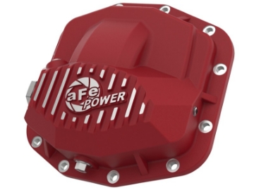 Picture of aFe Power Pro Series Front Differential Cover Red w-Machined Fins 18-19 Jeep JL Dana M210