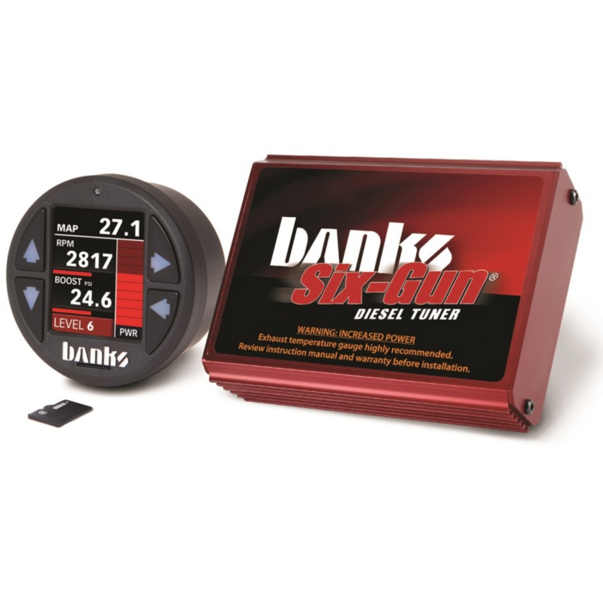 Picture of Banks 07-10 Chevy-GMC 2500-3500 6-6L LMM Six-Gun Diesel Tuner w- iDash-1-8 DataMonster