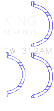 Picture of King Engine Bearings Chevrolet V8 6-6L Turbo Diesel 2001-09 Thrust Washer Set
