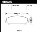 Picture of Hawk 07-10 Infiniti Q-56-Nissan Armada - 08-10 Nissan Titan LTS Street Front Brake Pads