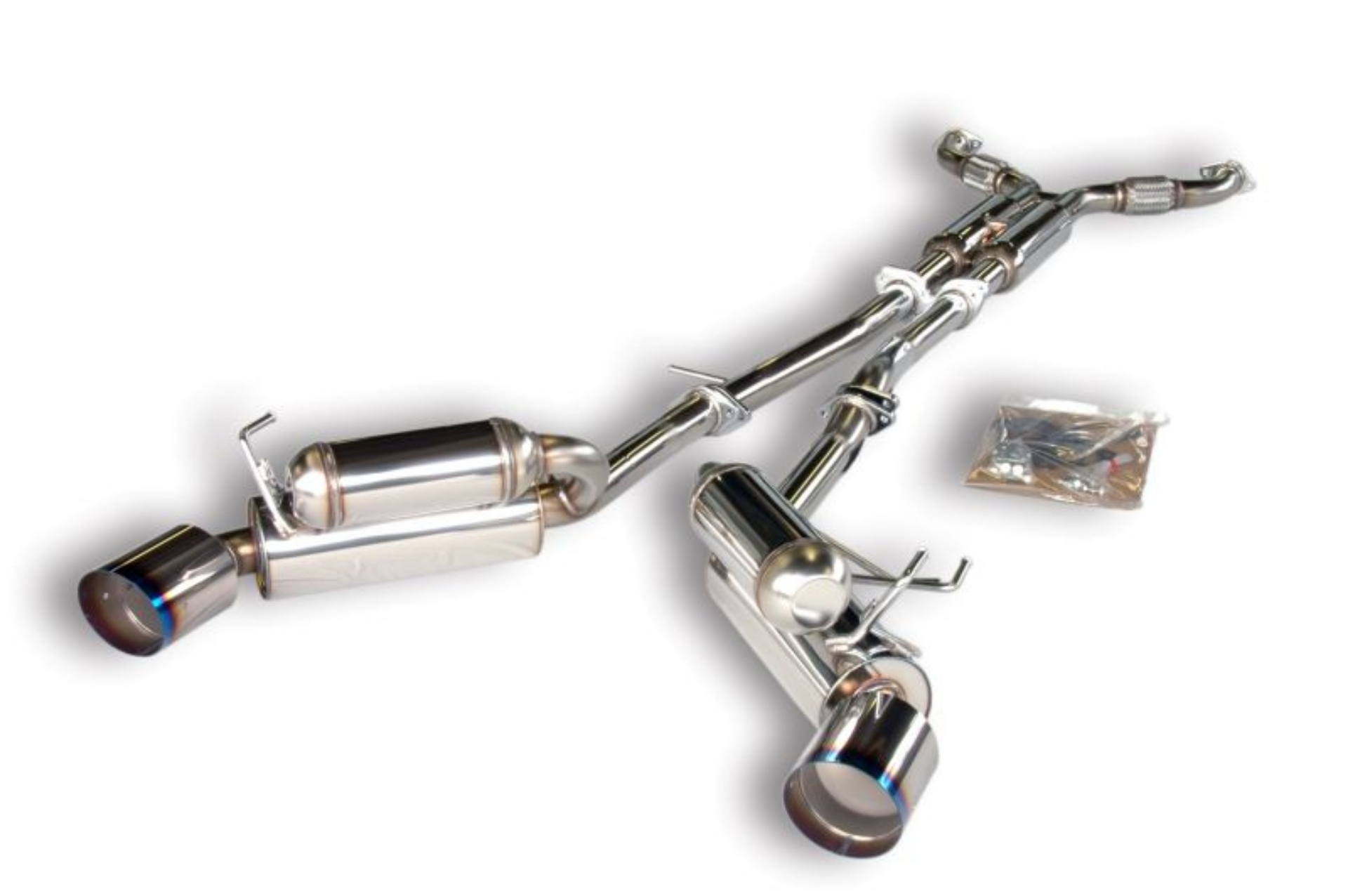 Picture of HKS 03-06 350z Dual Hi-Power Ti Tip Catback Exhaust SUS304 NO COATING