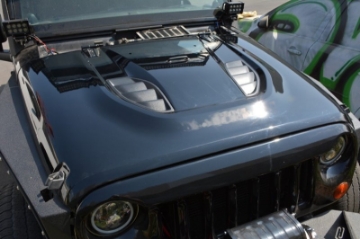 Picture of DV8 Offroad 07-18 Jeep Wrangler JK Rubicon 10th Anniversary Replica Hood