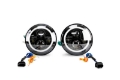 Picture of DV8 Offroad 07-18 Jeep Wrangler JK LED Projector Headlights w- Angel Eyes