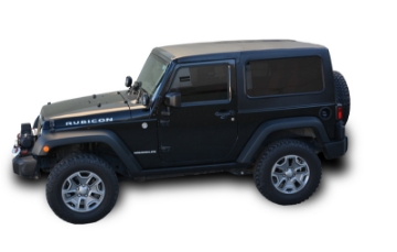 Picture of DV8 Offroad 07-18 Jeep Wrangler JK 2 Piece Square Back Hard Top 2 Door