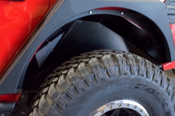 Picture of DV8 Offroad 2018+ Jeep Wrangler JL Rear Inner Fenders - Black