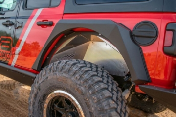 Picture of DV8 Offroad 2018+ Jeep Wrangler JL Rear Inner Fenders - Raw