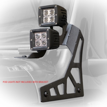 Picture of DV8 Offroad 2018+ Jeep Wrangler JL A-Pillar Pod Led Light Mount