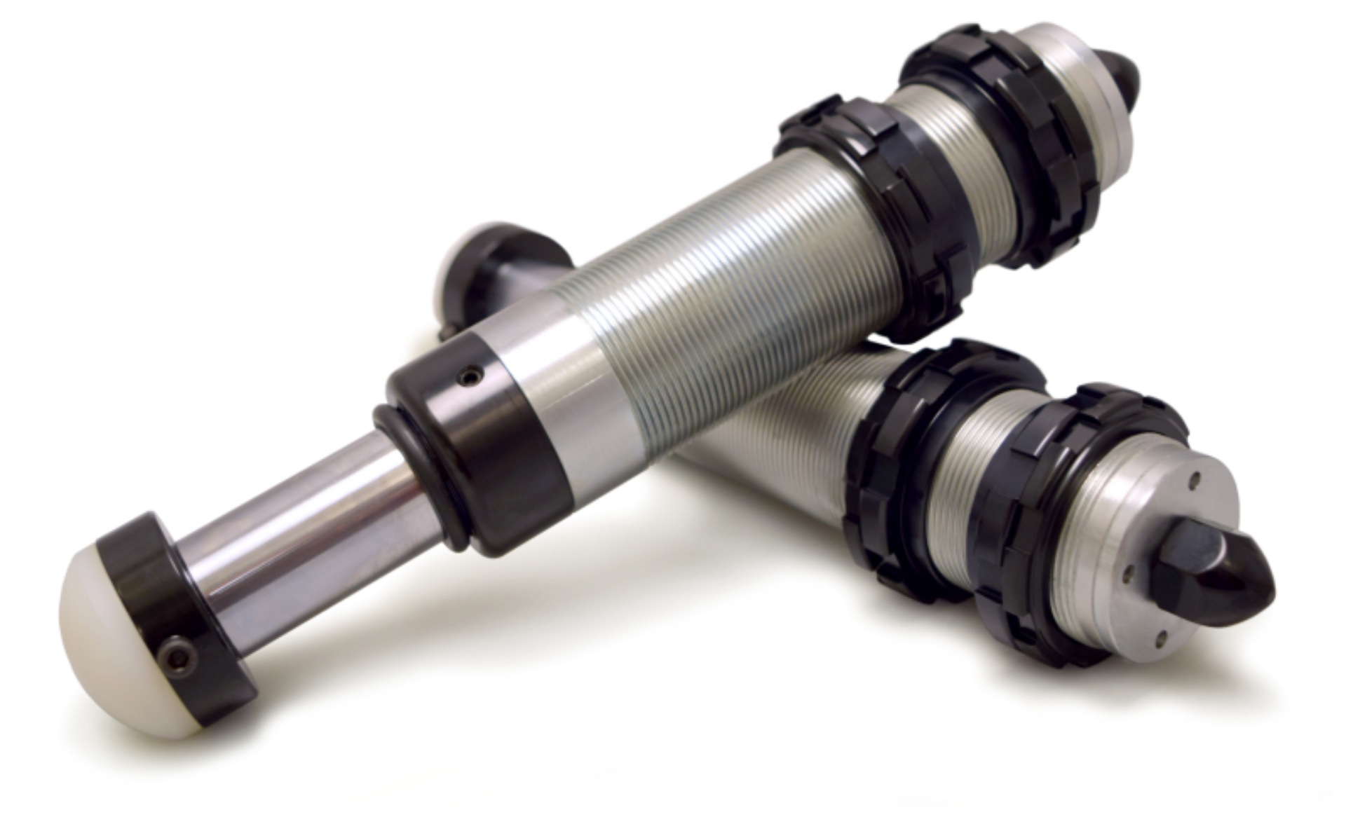 Picture of DV8 Offroad 07-18 Jeep Wrangler JK 2-0 Hydraulic 2-5in Stroke Bump Stop Pair
