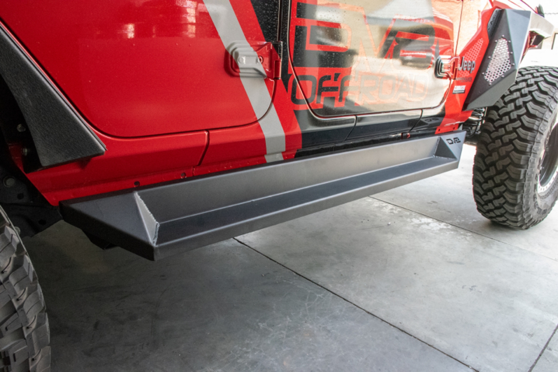 Picture of DV8 Offroad 2018+ Jeep Wrangler JL Plated Side Step Slider