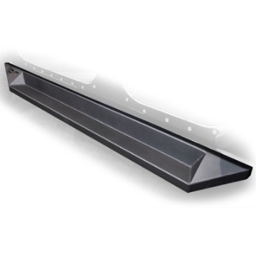 Picture of DV8 Offroad 07-18 Jeep Wrangler JK Plated Steel Rock Slider Steps - Matte Black 4 Door Only