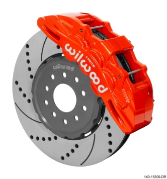 Picture of Wilwood SX6R Front Brake Kit 14in SRP Slotted-Drilled Red 05-13 Chevy Corvette
