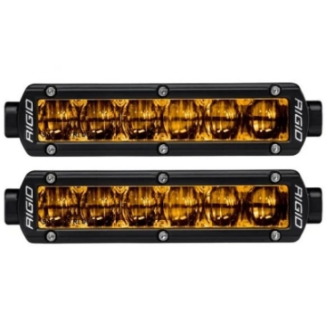 Picture of Rigid Industries 6in SR-Series Pro Dot - SAE Fog Lights Pair - Selective Yellow