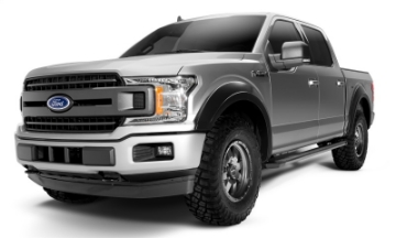 Picture of Bushwacker 18-19 Ford F-150 Extend-A-Fender Style Flares 4pc- - Black