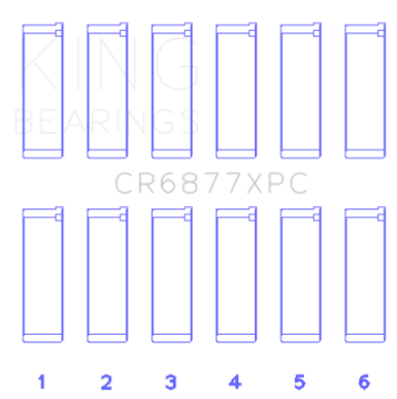 Picture of King Engine Bearings BMW S54B32 3-2L Coated Performance Rod Bearing Set