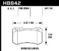 Picture of Hawk 05-10 Mercedes SLK Class HPS 5-0 Rear Brake Pads