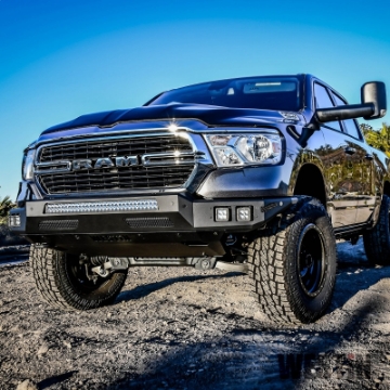 Picture of Westin 2019 Dodge Ram 1500  Excludes 1500 Classic & Rebel Models  Pro-Mod Front Bumper - Text- Blk