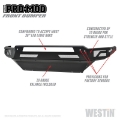 Picture of Westin 13-18 Dodge Ram 1500 - 2019 Ram 1500 Classic Pro-Mod Front Bumper - Textured Black