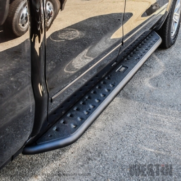 Picture of Westin 14-18 Chevrolet-GMC Silv-Seirra 1500 Double Cab Outlaw Nerf Step Bars - Textured Black