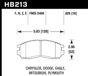 Picture of Hawk 1st Gen DSM HPS Street Front Brake Pads