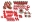 Picture of Energy Suspension 66-72 Chevelle Red Hyper-flex Master Bushing Set