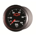 Picture of Autometer GM Bowtie Black 2-1-16in 0-100 PSI Oil Pressure - Stepper Motor