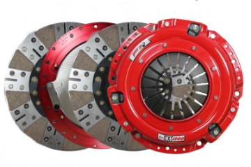 Picture of McLeod RXT Twin HD Aluminum Flywheel 6 Bolt LS 9-11-16 x 1-1-8 x 10 Spline Bronze Facing 0BAL 168T