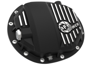 Picture of aFe Power Pro Series AAM 9-5-9-76 Rear Diff Cover Black w-Mach Fins 14-19 GM Silverado-Sierra 1500