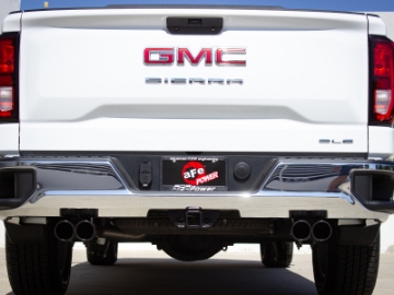 Picture of aFe Vulcan Series 3-2-5in 304SS Exhaust Cat-Back w-Blk Tips 2019 GM Silverado-Sierra 1500 L4-2-7Lt