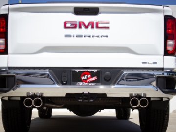 Picture of aFe Vulcan Series 3-2-5in 304SS Exh Cat-Back w- Pol Tips 2019 GM Silverado-Sierra 1500 L4-2-7L t