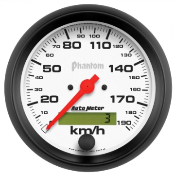 Picture of Autometer Phantom 3-3-8in 190 KM-H Speedometer Electric Program w- LCD Odometer
