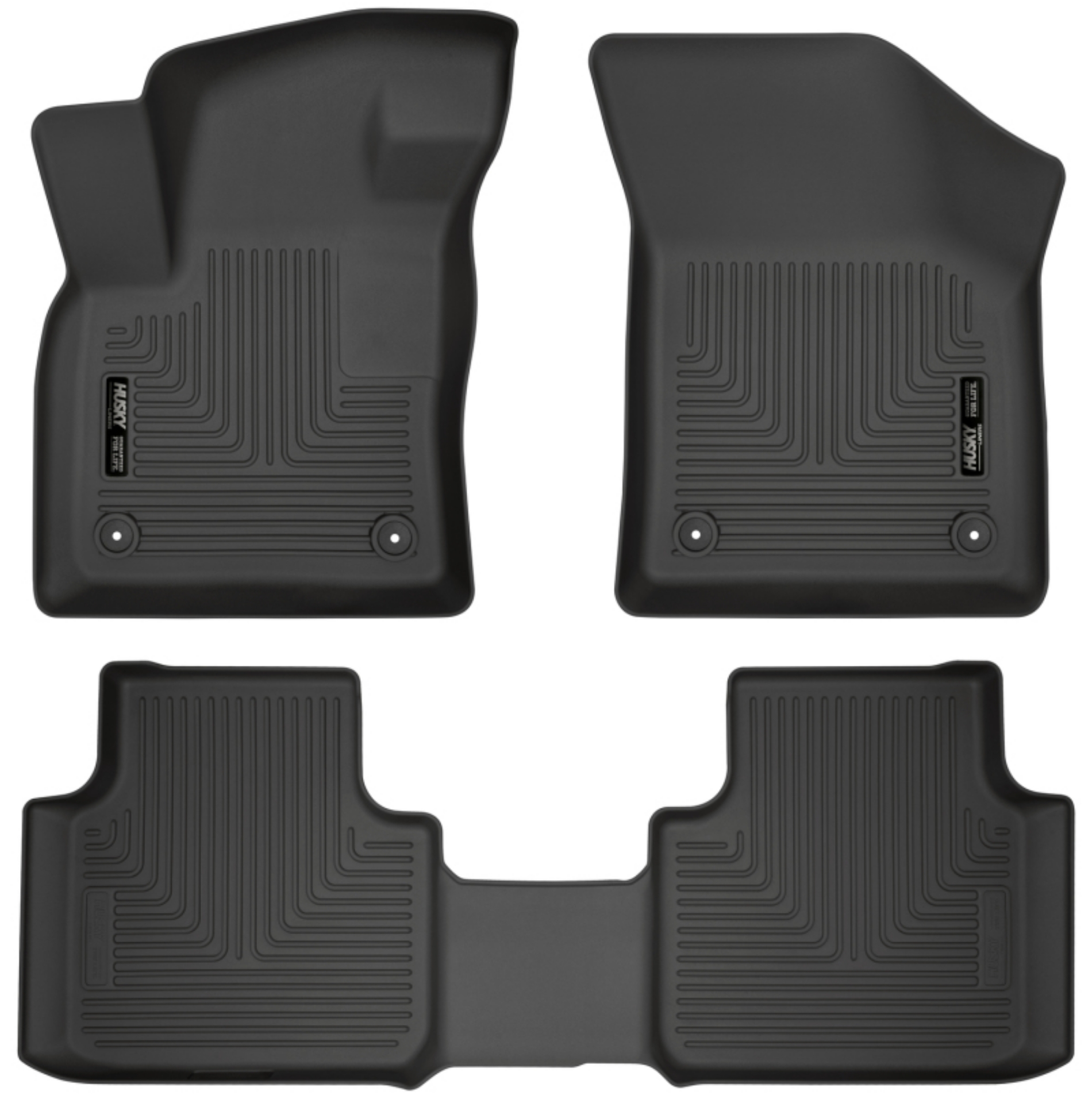 Picture of Husky Liners 18-19 Volkswagen Atlas Weatherbeater Black Front & 2nd Seat Floor Liners