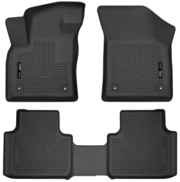 Picture of Husky Liners 18-19 Volkswagen Atlas Weatherbeater Black Front & 2nd Seat Floor Liners